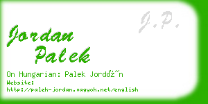 jordan palek business card